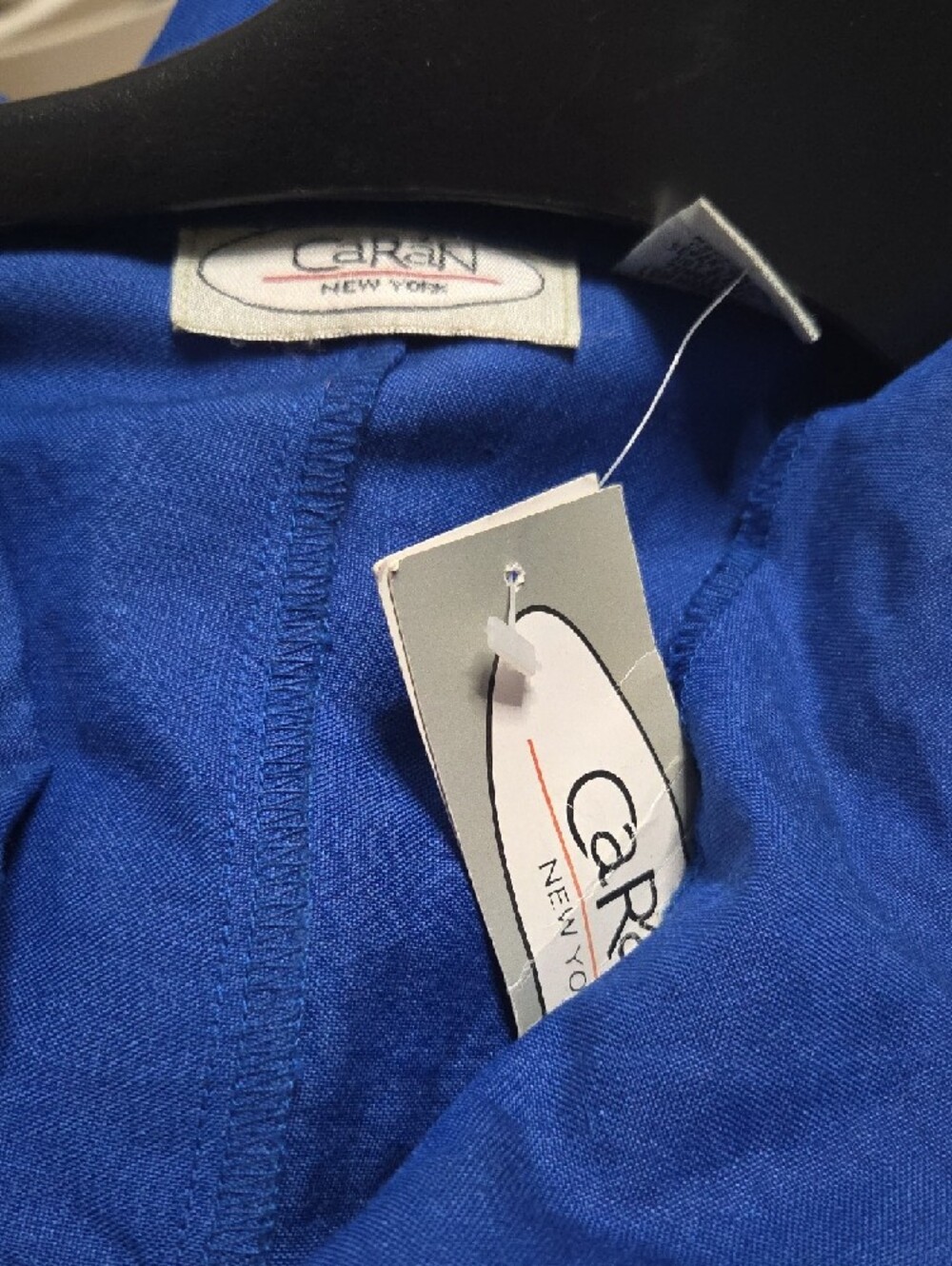 Caren Sleeveless Button-Down Top in Royal Blue P2p 26 Long 30.  2 xl Size. - Picture 5 of 5